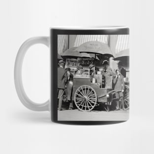 New York City Lunch Carts, 1906. Vintage Photo Mug